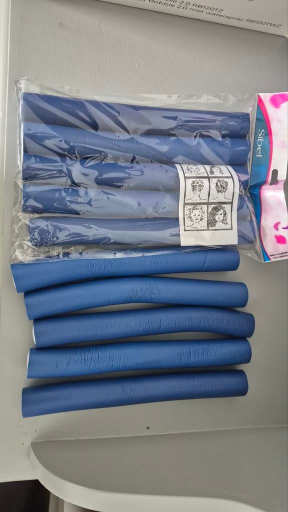 Sibel Flexibele Krullers - Blauw (Nieuw in verpakking), Ophalen of Verzenden, Zo goed als nieuw, Krultang of Stijltang