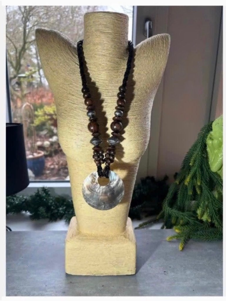 XL Sieraden buste met Gratis parelmoer Ketting, Ophalen of Verzenden