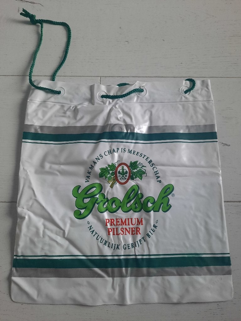 Te koop: Grolsch koeltasje/ kussentje, vakantie/ zwembad, Verzamelen, Biermerken, Ophalen of Verzenden, Nieuw, Overige typen, Grolsch