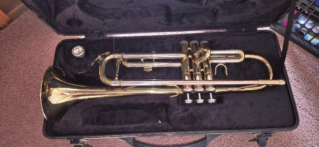 Trompet sheffield, Muziek en Instrumenten, Blaasinstrumenten | Trompetten, Ophalen of Verzenden, Zo goed als nieuw, Overige typen