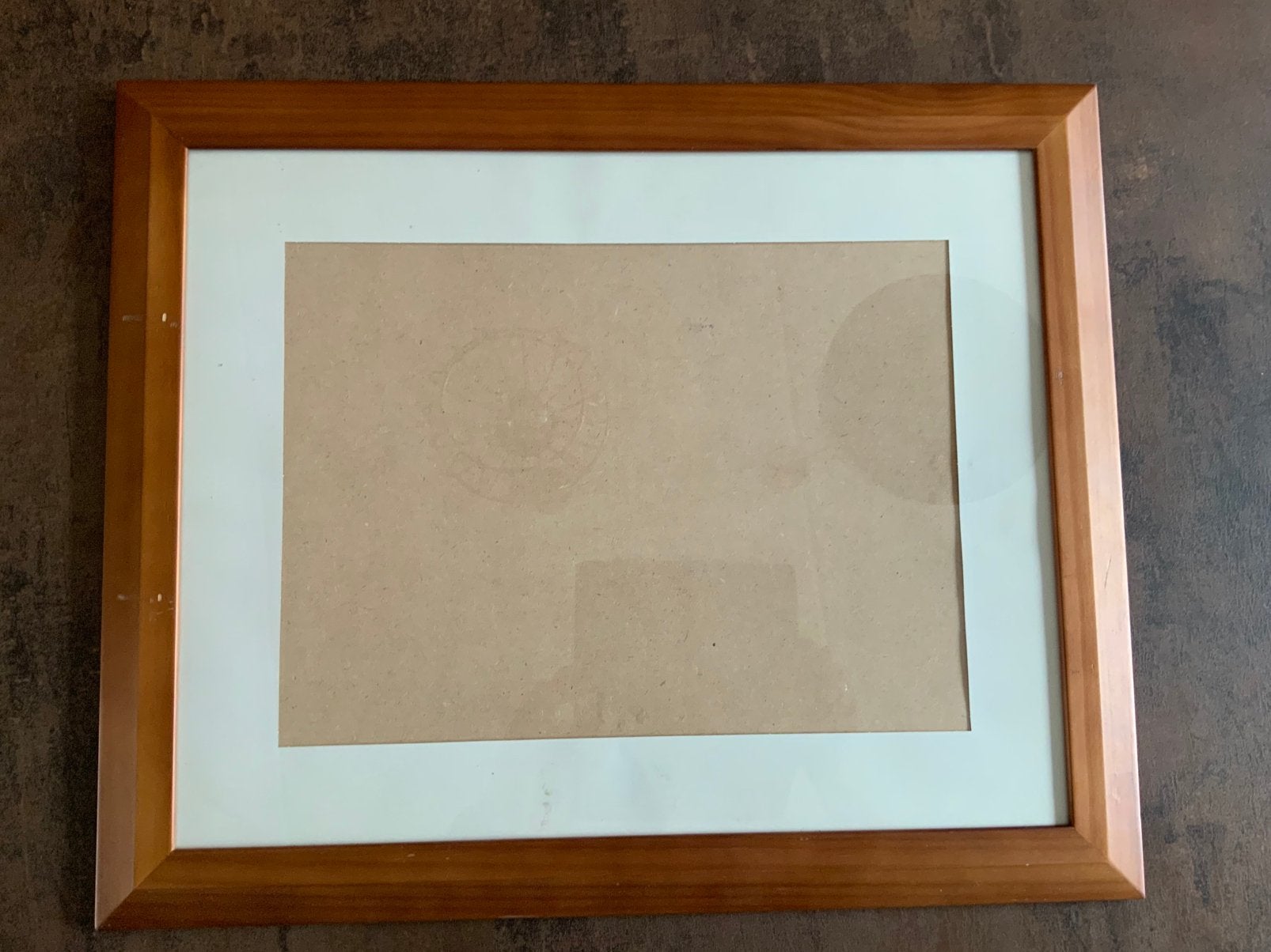 Houten fotolijst, Ophalen, Bruin, Gebruikt, 57 cm