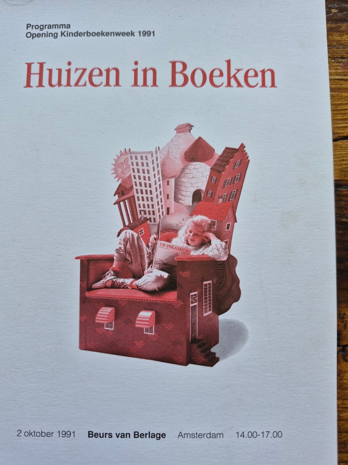 Programma Kinderboekenbal 1991 - Huizen in Boeken, Ophalen of Verzenden, Gelezen, Non-fictie