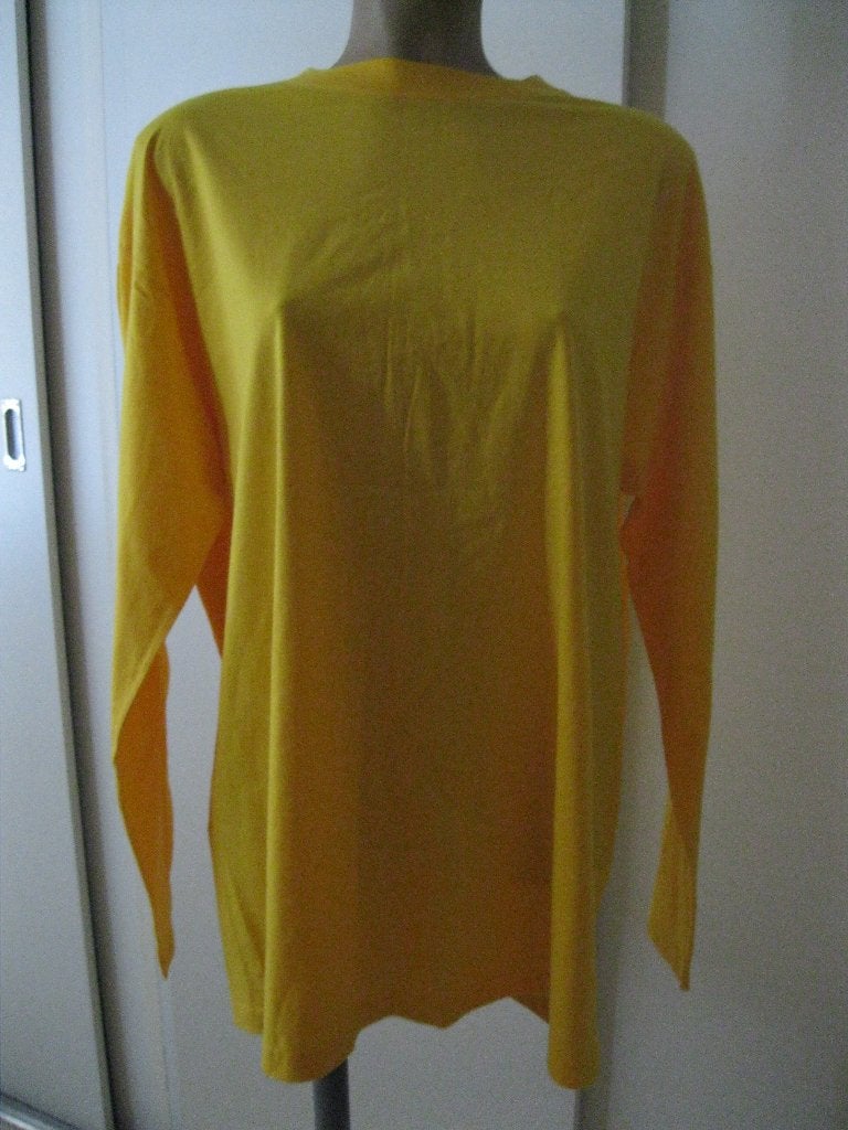 maat XXL, 1 nieuw geel T-shirt, 80 cm., Geel, Maat 46/48 (XL) of groter, Nieuw, Ophalen of Verzenden