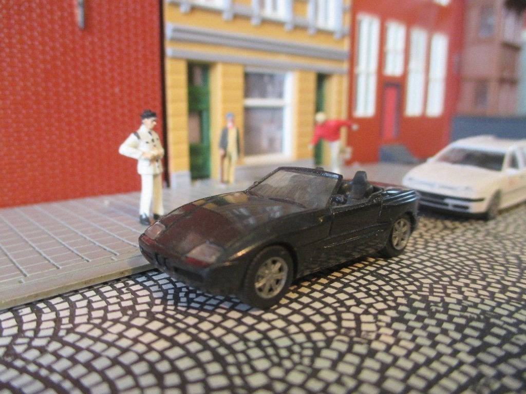 BMW E30 Z1 - Herpa metallic-antraciet, Ophalen of Verzenden, Gebruikt, Auto, Herpa