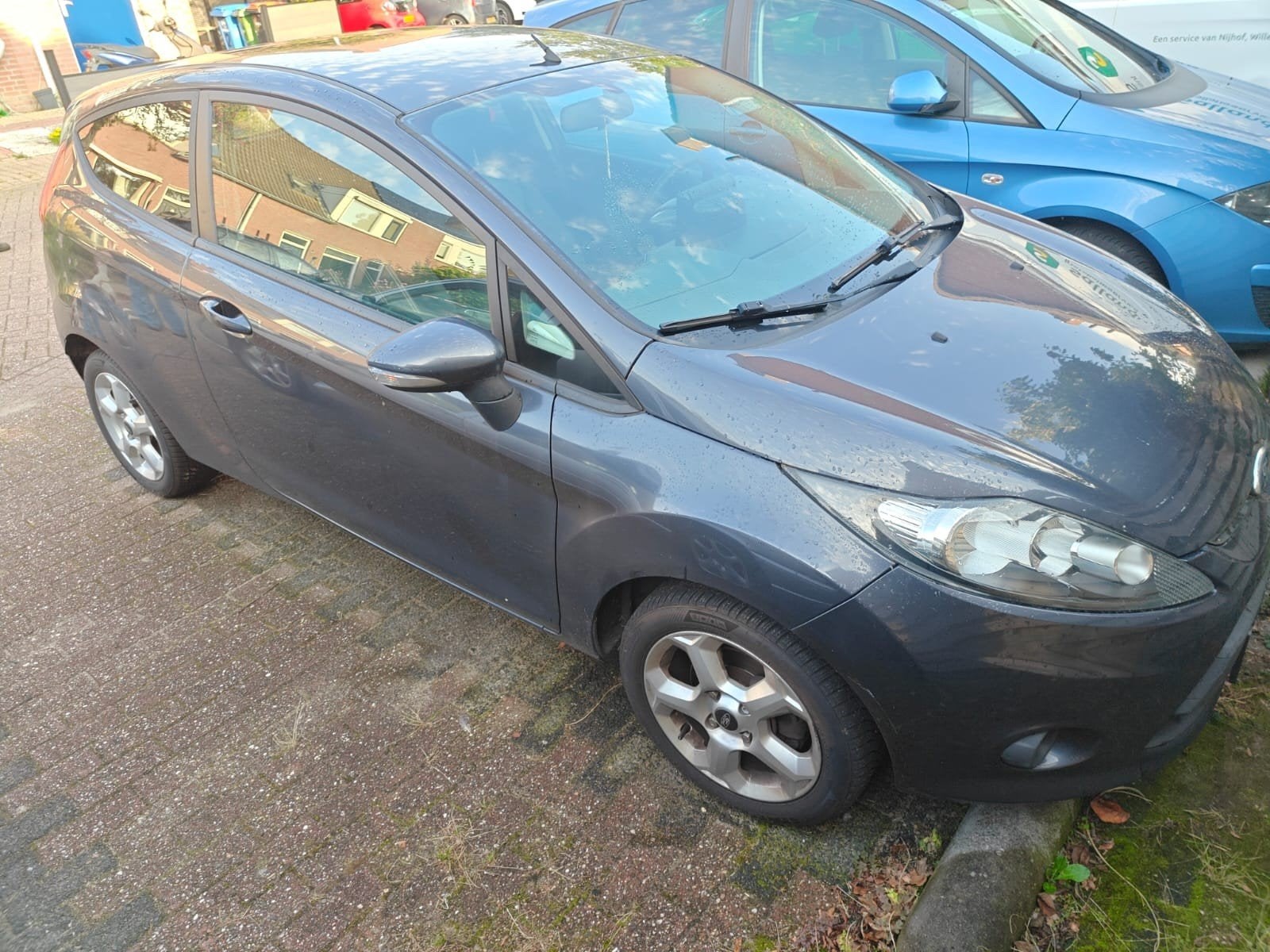 Ford Fiësta 1.25 3DR 2009 Grijs, Auto's, Voorwielaandrijving, 600 kg, 4 cilinders, Handgeschakeld