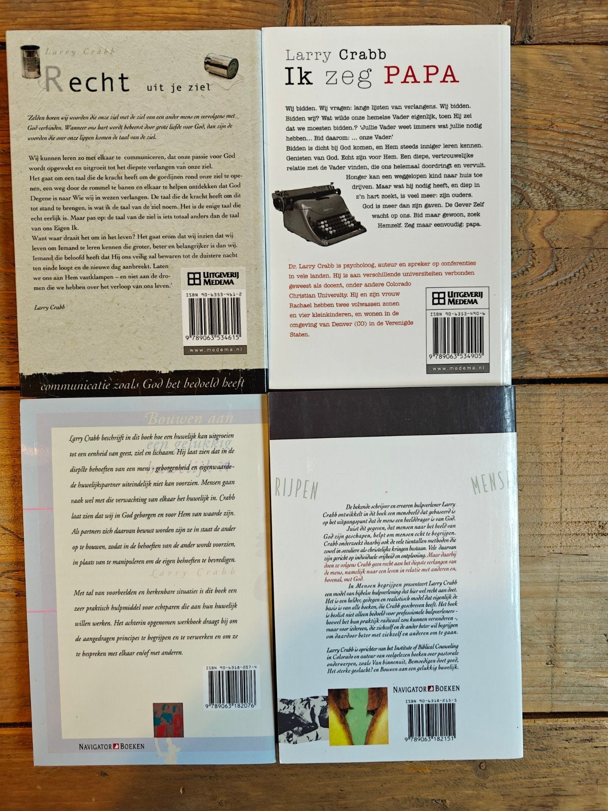 4 Boeken van Larry Crabb., Boeken, Ophalen of Verzenden, Zo goed als nieuw
