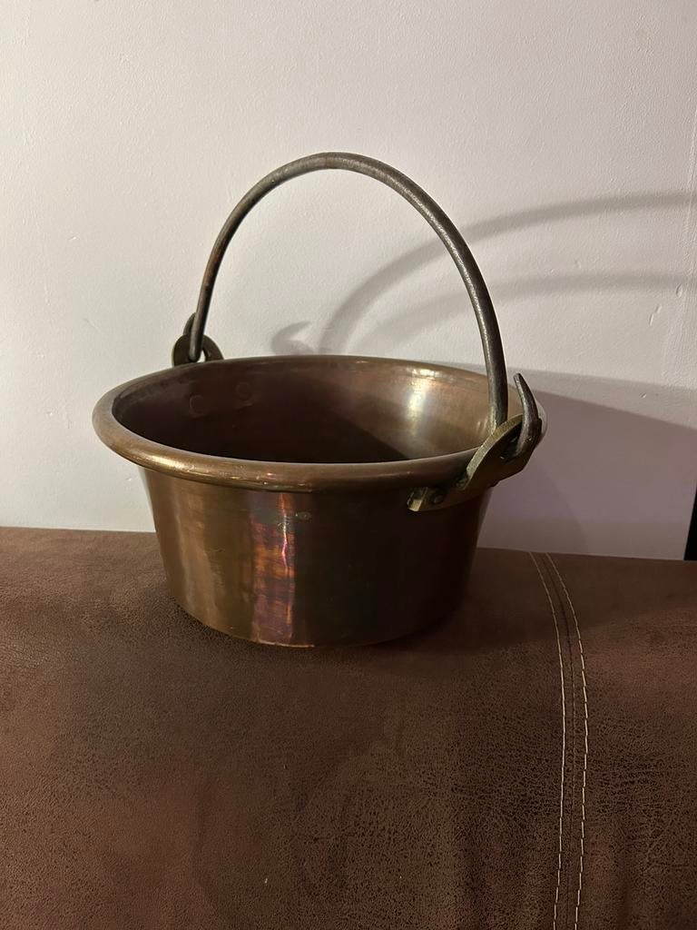 Antieke koperen ketel, pot, Ophalen of Verzenden, Koper