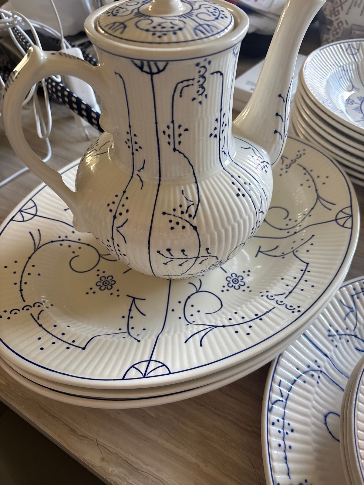 Prachtig Boch copenhague servies, Ophalen, Keramiek, Zo goed als nieuw, Delftsblauw