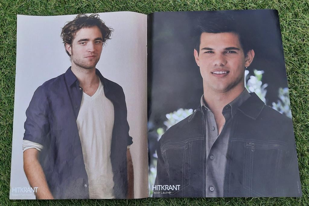 Poster 2x A4 Hitkrant 2009 Twilight / Glee, Ophalen of Verzenden, Gebruikt, A1 t/m A3, Film en Tv