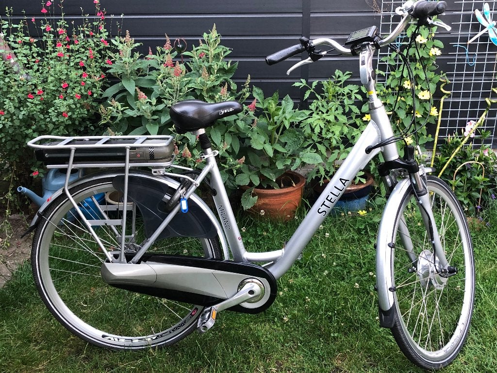 Stella Milano ebike 51 cm, 8v, Gebruikt, 51 tot 55 cm, 30 tot 50 km per accu, Ophalen