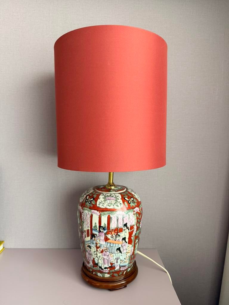 Chinese schemerlamp, Ophalen of Verzenden, Zo goed als nieuw, Minder dan 50 cm