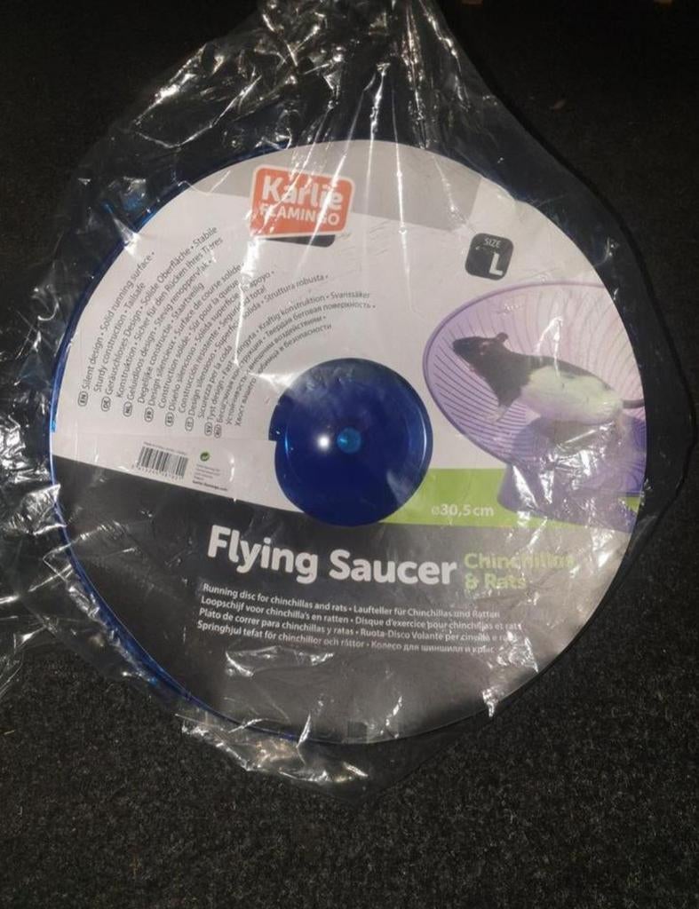 Karli flying saucer loopwiel rad Nieuw knaagdier speelgoed, Ophalen of Verzenden, Nieuw, Loopwiel of Rad
