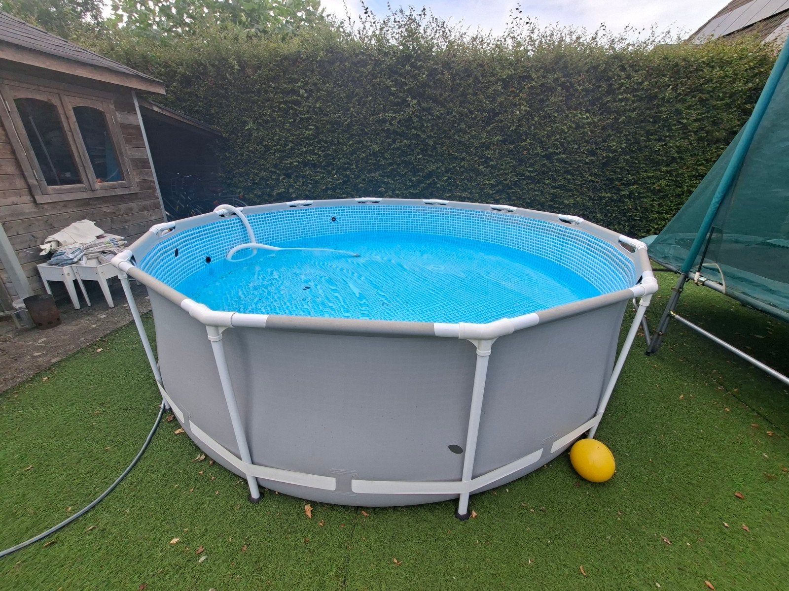 Intex opzetzwembad 360 frame, evt incl liner, Tuin en Terras, Zwembaden, Ophalen, Gebruikt, 200 tot 300 cm, 80 tot 120 cm