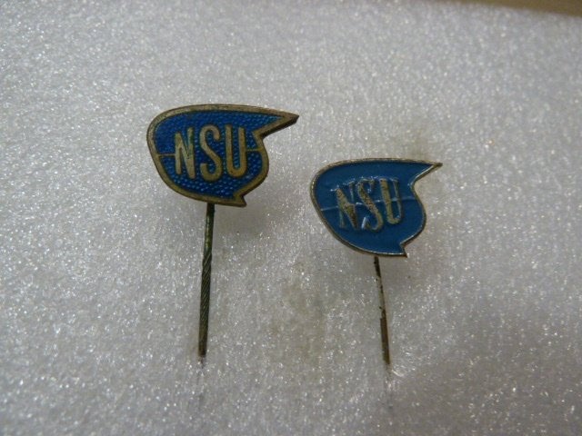 Vintage NSU Speldjes - Set van 2, Ophalen of Verzenden, Gebruikt, Merk, Speldje of Pin