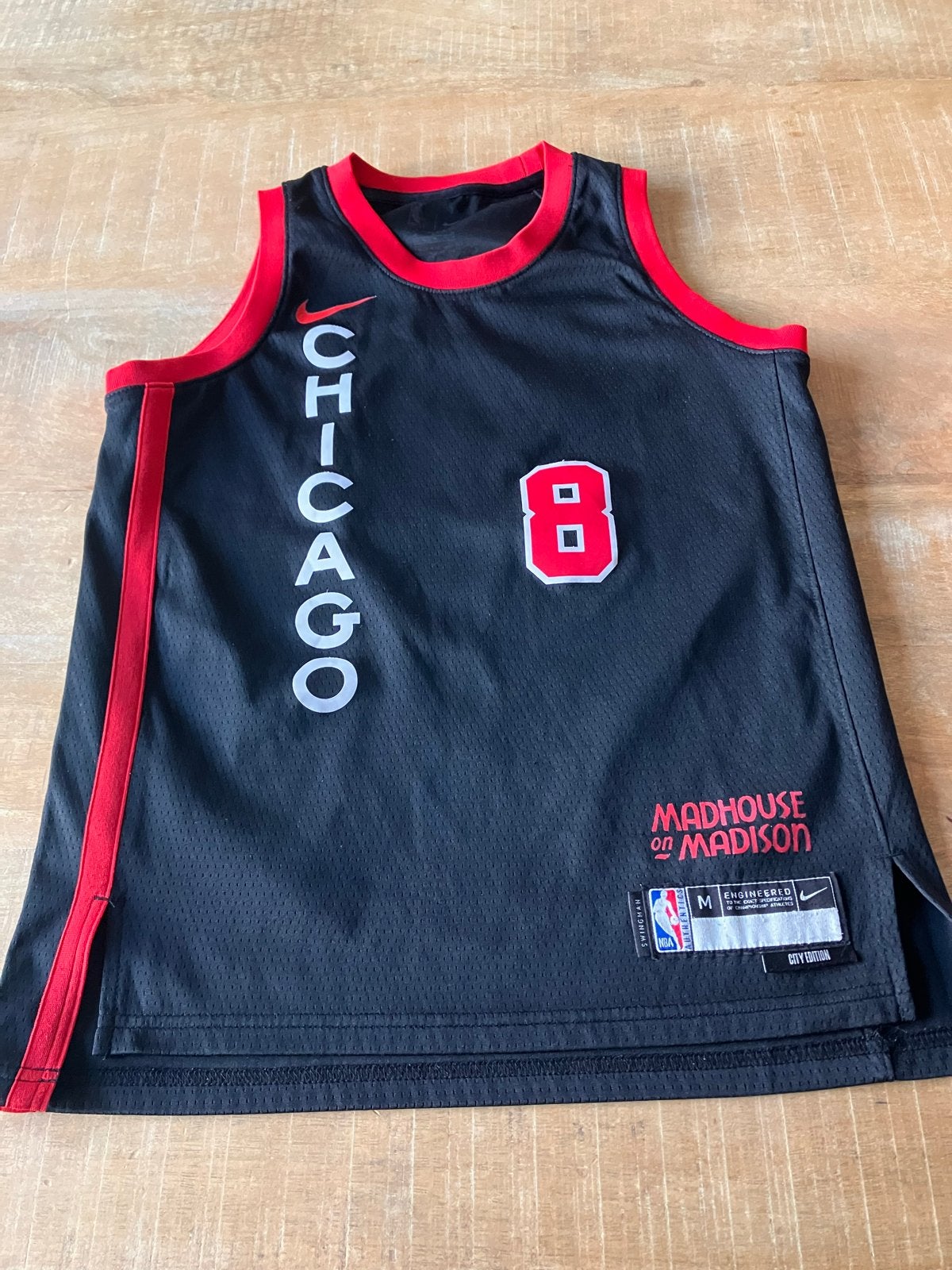 Chicago Bulls LaVine #8 NBA City Edition basketbal tenue, Ophalen of Verzenden, Zo goed als nieuw