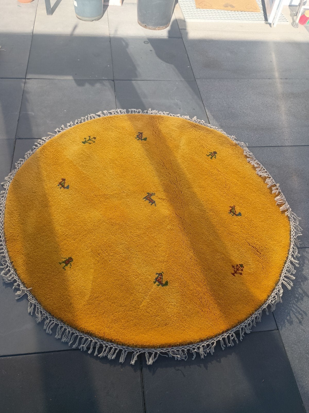 Foto 3 van vloerkleed wol rond
