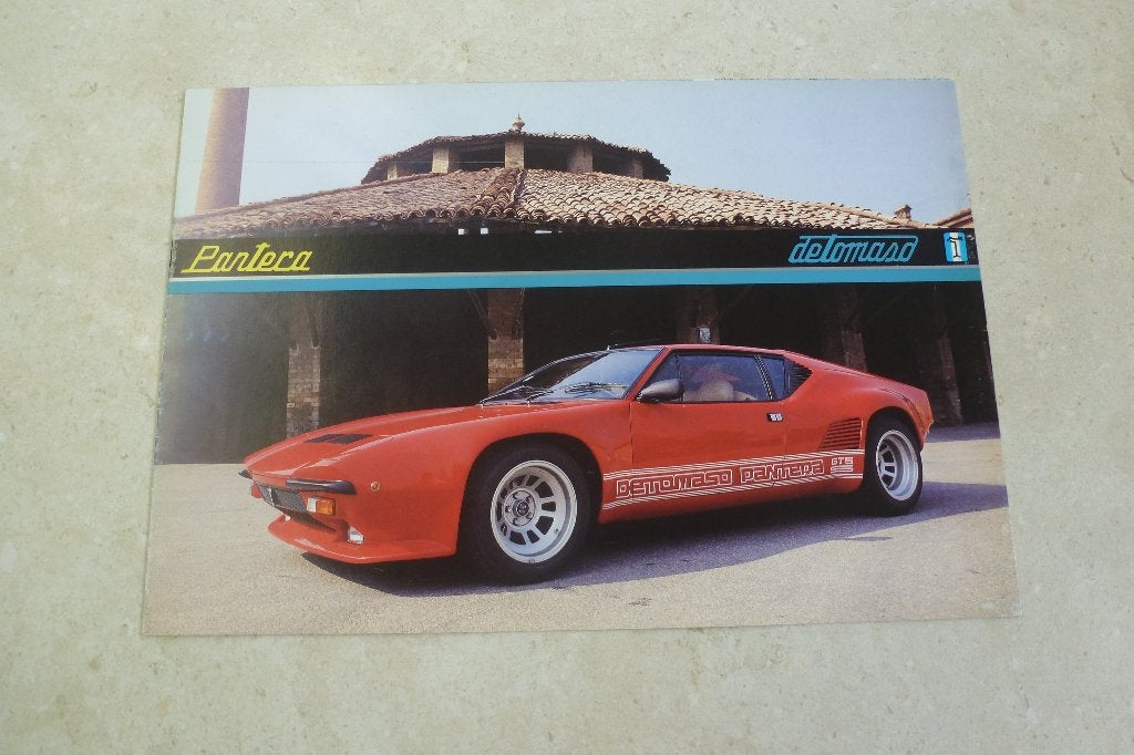 1988 De Tomaso Pantera folder, Ophalen of Verzenden, Gelezen, Overige merken