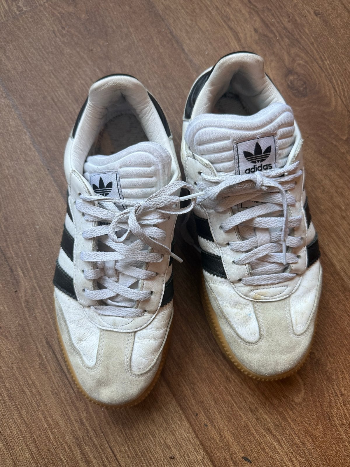 Adidas Samba sneakers wit/zwart - Maat 42, Ophalen of Verzenden, Gedragen, Wit, Sneakers of Gympen