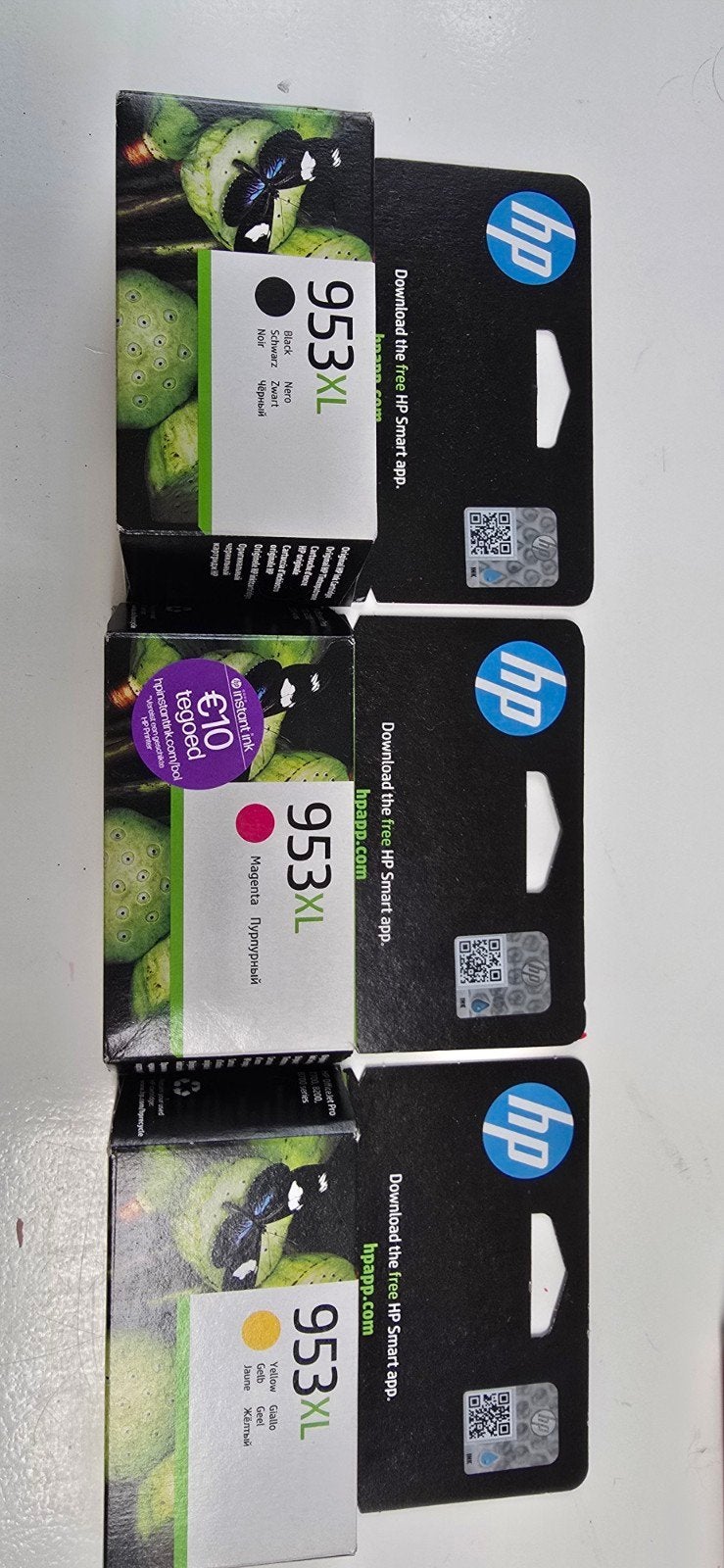HP 953XL Inktcartridges - Zwart, Magenta, Geel (Nieuw), Ophalen of Verzenden, Nieuw, Cartridge, HP