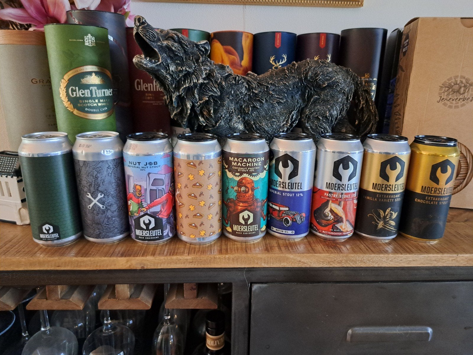 9 oudere Moersleutel bieren, Ophalen of Verzenden, Nieuw, Overige typen, Overige merken