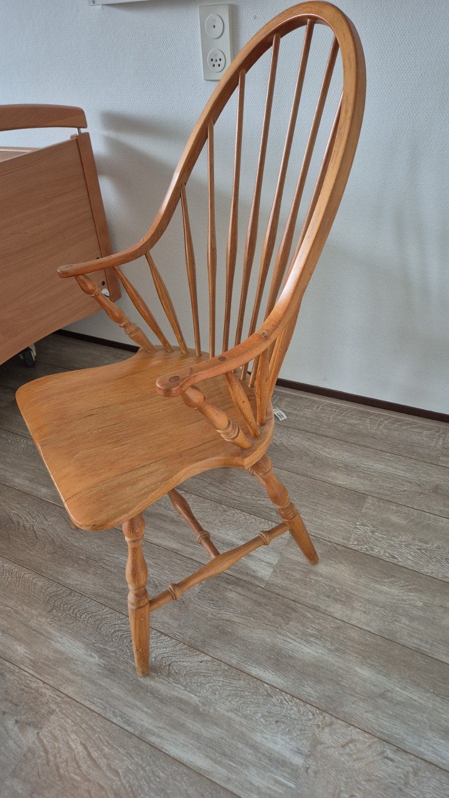 Klassieke Windsor stoel van hout, Ophalen, Gebruikt, Bruin, Windsor, Klassiek, Landelijk