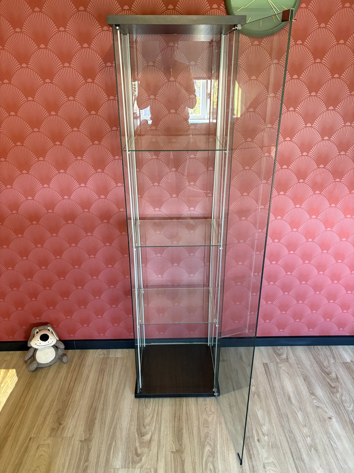 IKEA Glazen Vitrinekast - 163cm Hoog, Ophalen, Minder dan 50 cm, Gebruikt, Glas