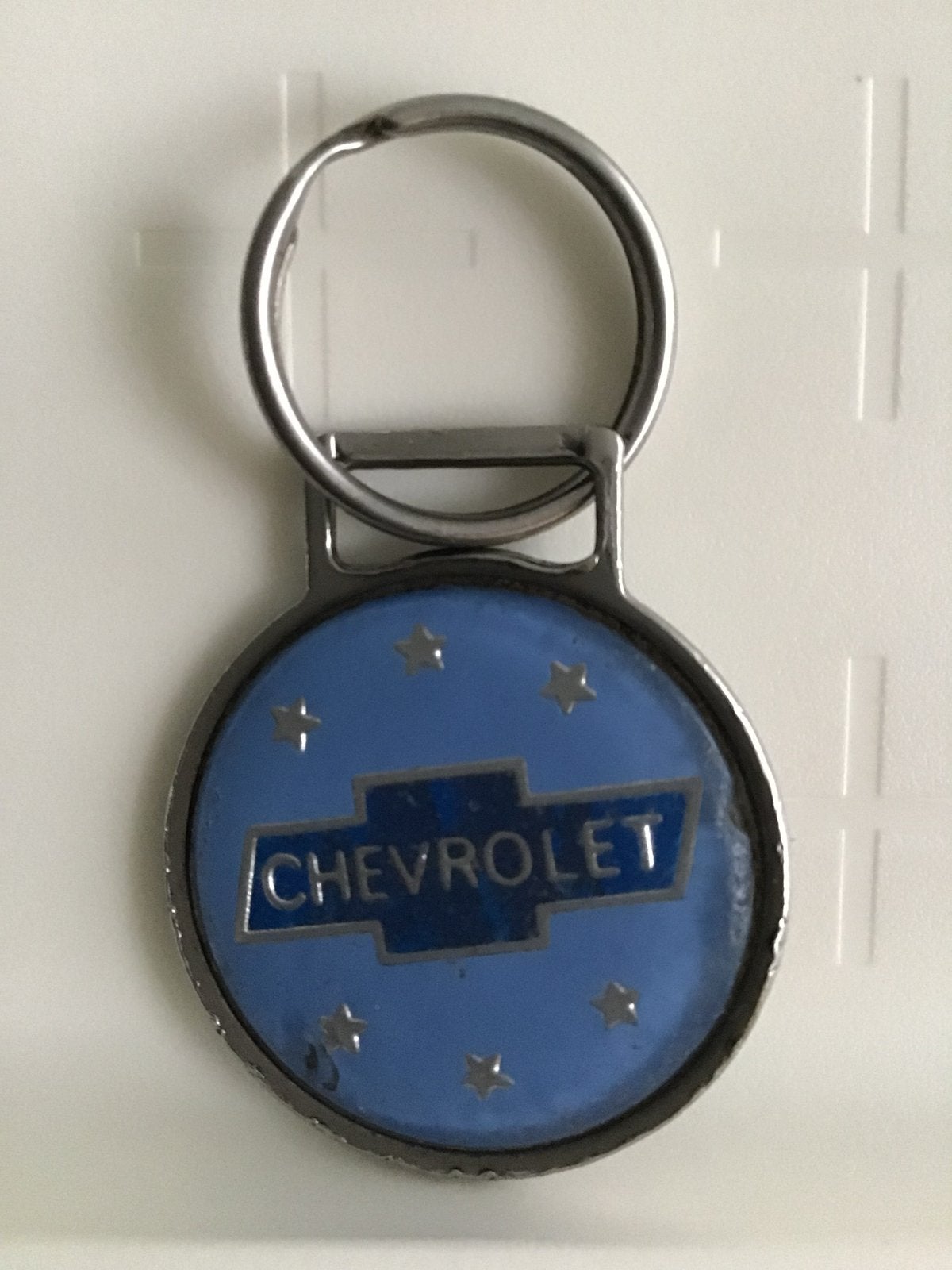 Vintage Chevrolet Sleutelhanger - Made in England, Ophalen of Verzenden, Gebruikt, Merk