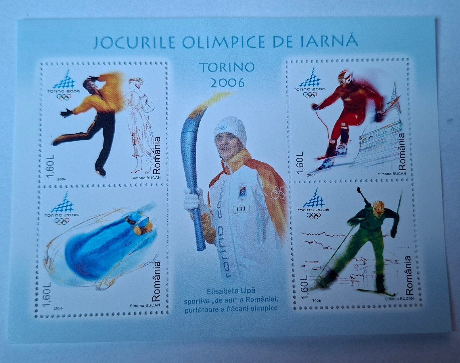 Olympische Spelen Torino 2006 blokje, Ophalen of Verzenden, Sport