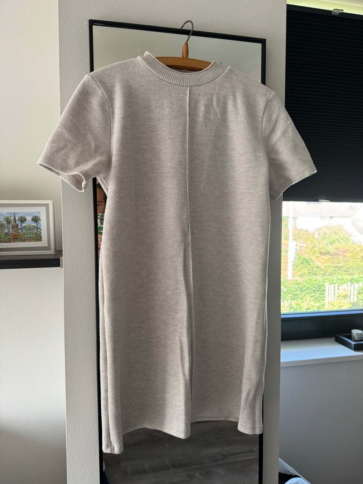 Zara Overgooier Jurk Maat M - Zo goed als nieuw, Kleding | Dames, Maat 38/40 (M), Beige, Ophalen of Verzenden, Zo goed als nieuw