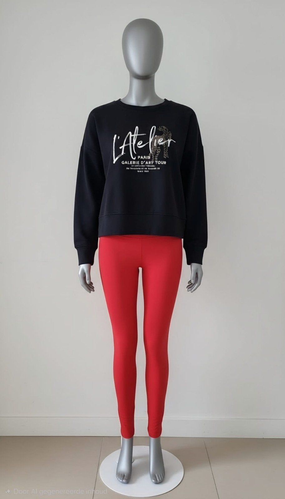 Costes Atelier zwarte sweater met tijger maat L, Maat 42/44 (L), Ophalen of Verzenden, Zo goed als nieuw, Costes Atelier