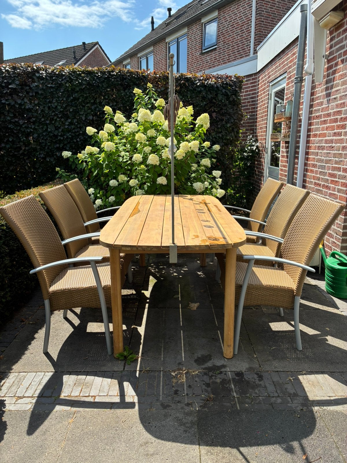 Wicker tuinstoelen, Tuin en Terras, Ophalen, Zo goed als nieuw, Wicker