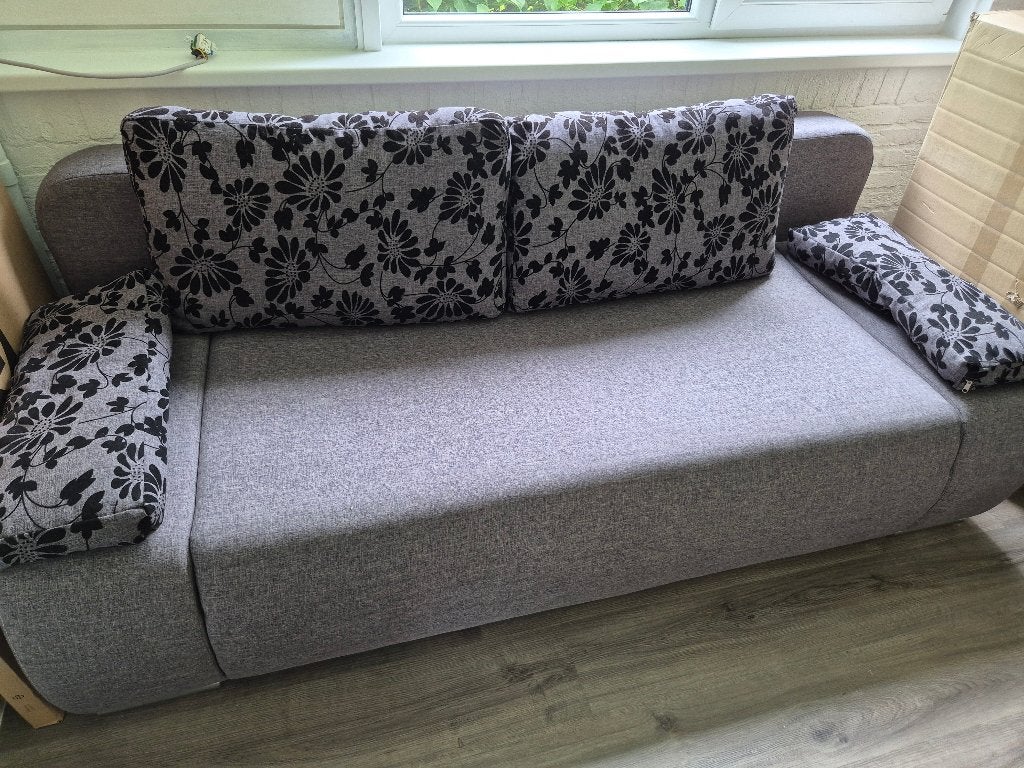 Slaapbank/zetelbed, Huis en Inrichting, Banken | Bankstellen, Ophalen, Driepersoons, 75 tot 100 cm, Zo goed als nieuw