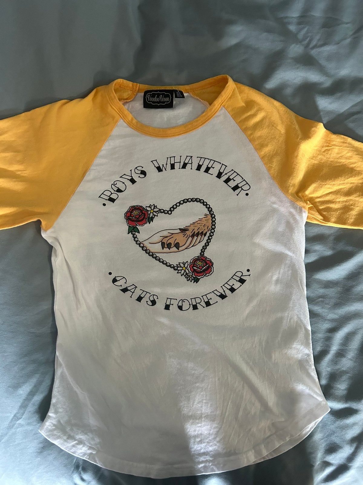 Voodoo Vixen shirt maat S – rockabilly, Verzenden, Zo goed als nieuw, Maat 36 (S), Korte mouw