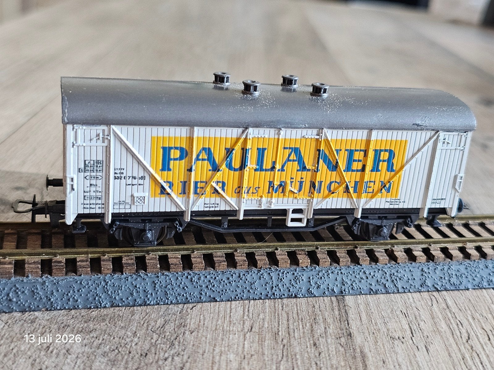 Modeltrein HO Roco Koelwagen Paulaner Bier aus München, Ophalen of Verzenden