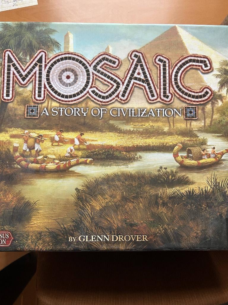 Mosaic: Kickstarter Story of civilization + War & Disasters, Vijf spelers of meer, Ophalen of Verzenden, Gebruikt, Forbidden Games