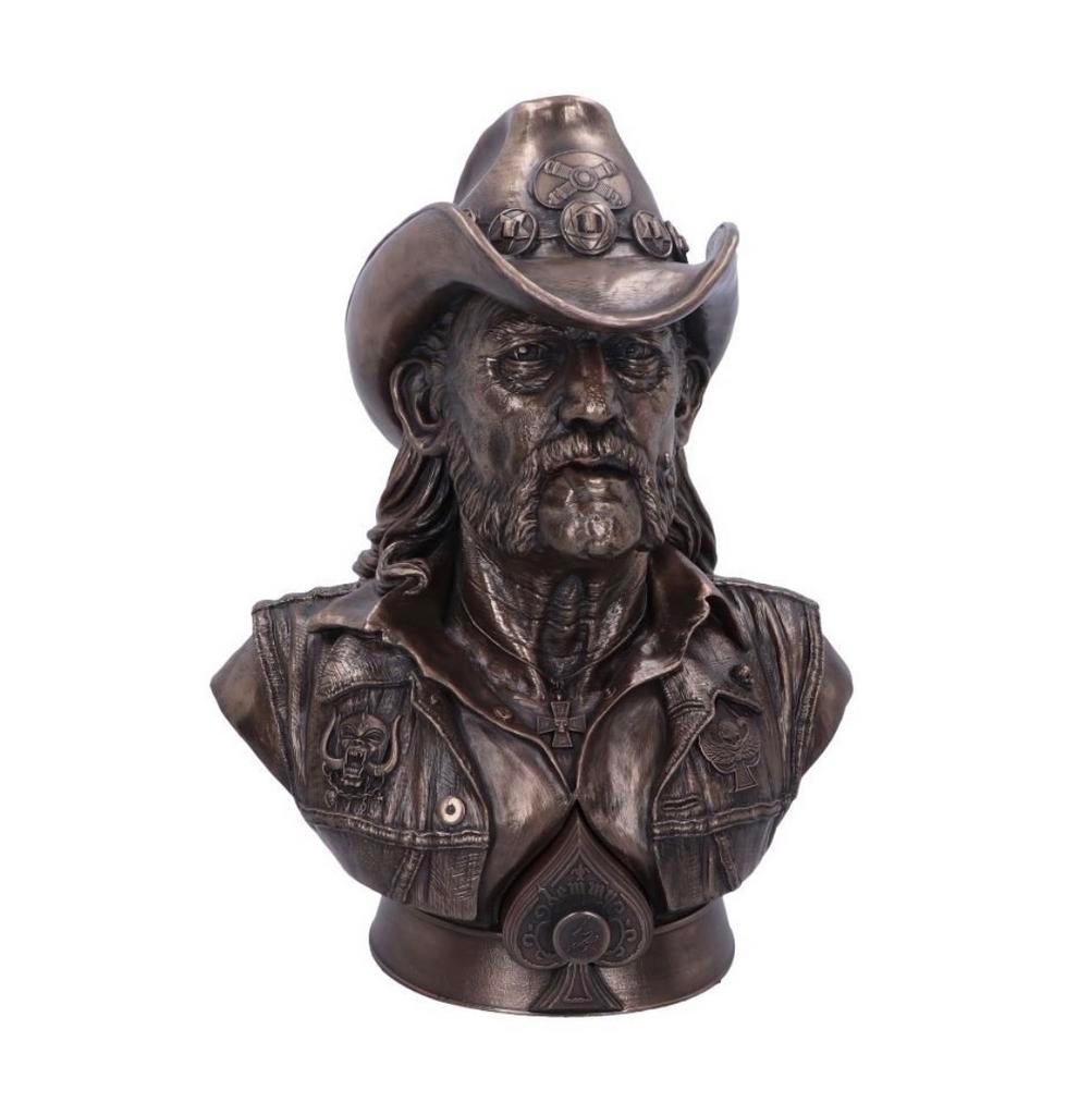 Motorhead Lemmy Bronze Buste 36cm - Officieel Gelicentieerd, Ophalen of Verzenden, Nieuw, Pop, Beeldje of Miniatuur