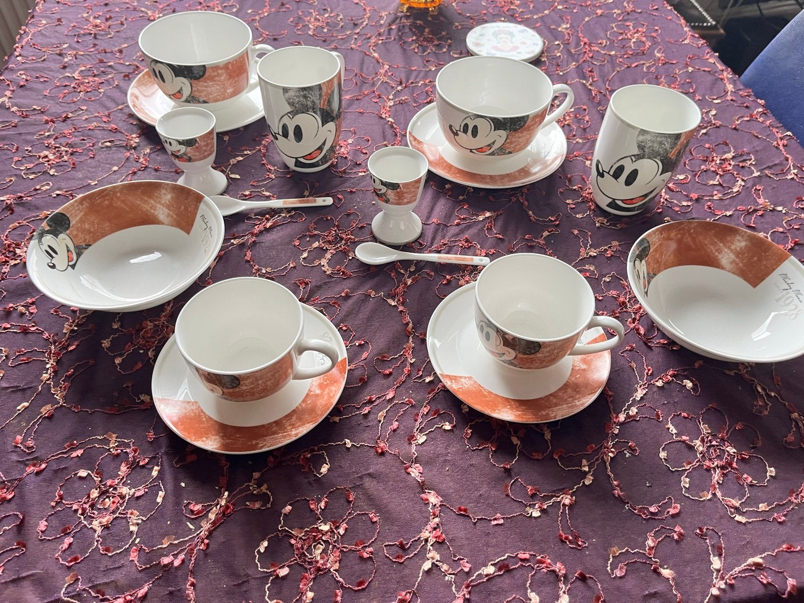 Mickey Mouse vintage servies Marsberg- Studios, Ophalen