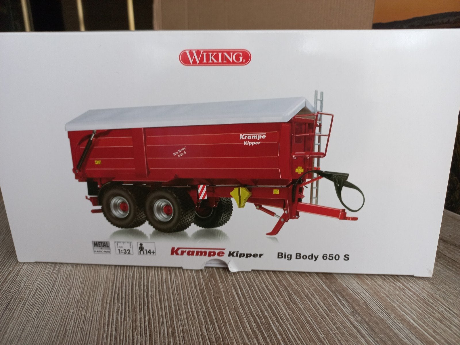 Krampe Big Body 650 2 Asser Kipper Wiking, Ophalen of Verzenden, Nieuw, Tractor of Landbouw, Overige merken