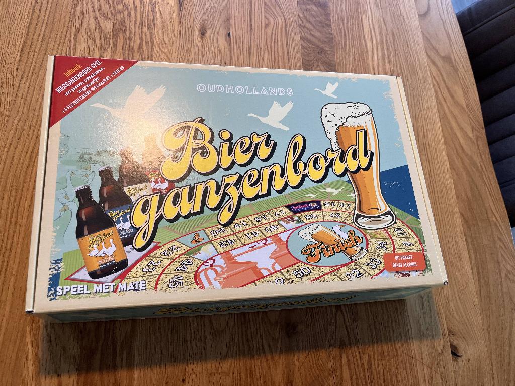 Bier Ganzenbord, Hobby en Vrije tijd, Gezelschapsspellen | Bordspellen, Ophalen of Verzenden, Nieuw