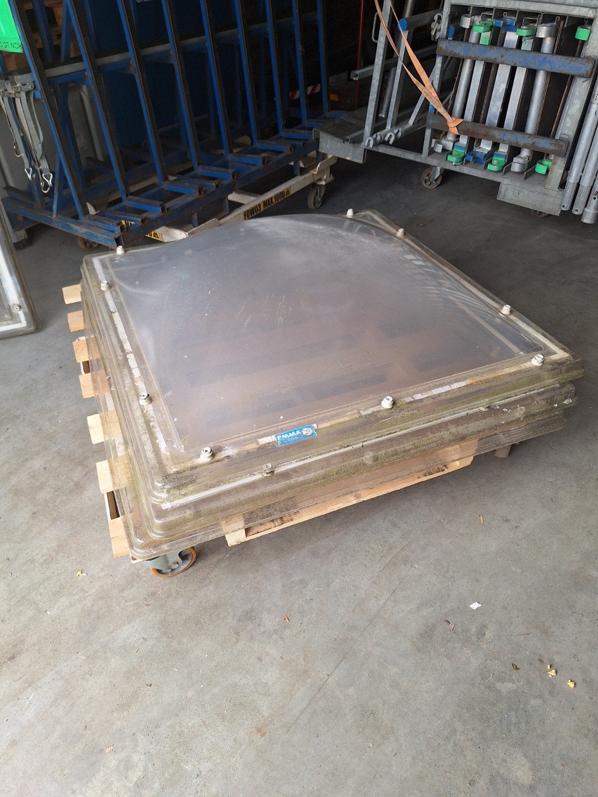 Lichtkoepel voor plat dak - Gebruikt, Ophalen, Gebruikt, 80 tot 120 cm, 80 tot 120 cm