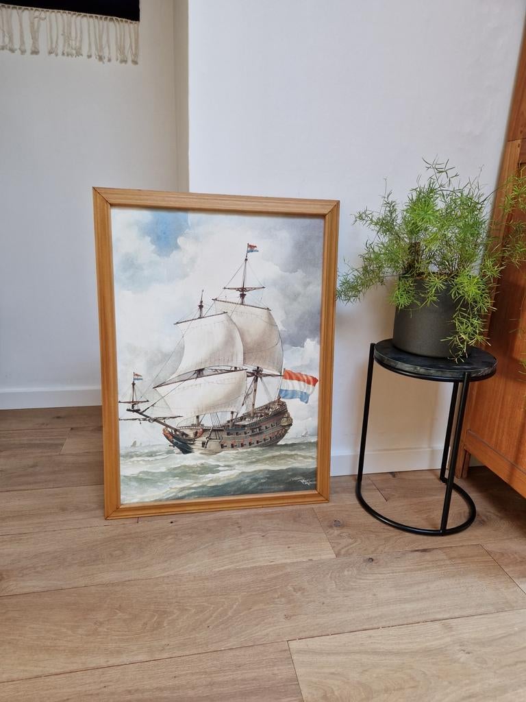 Voc schip schilderij, Ophalen