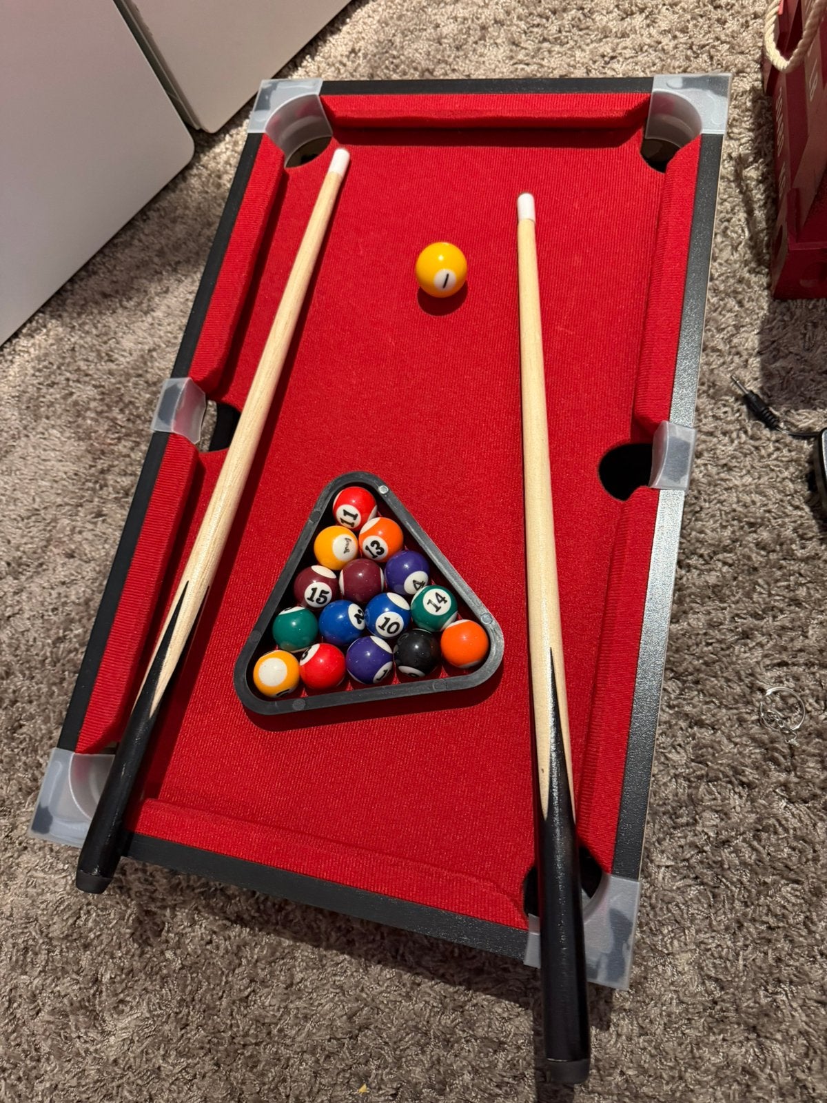 Biljart set, Sport en Fitness, Biljarten en Poolen, Ophalen, Zo goed als nieuw, Biljarttafel