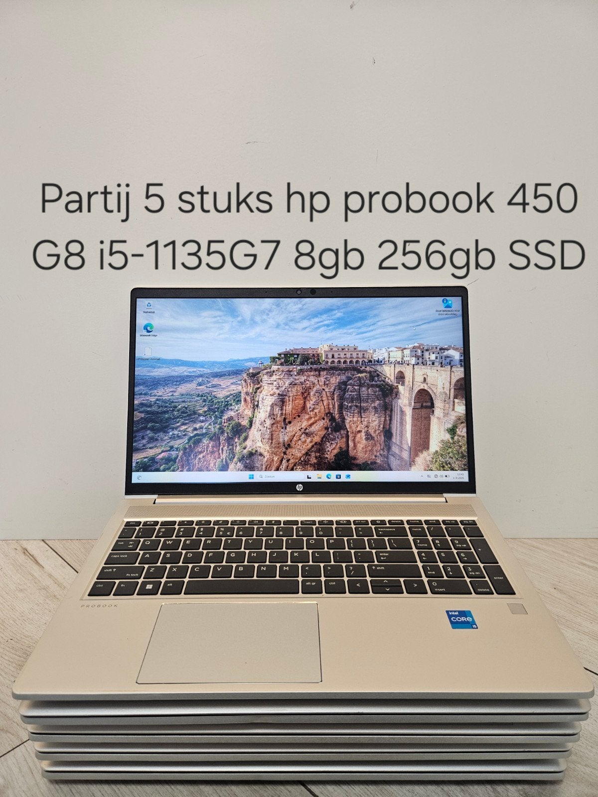partij 5 stuks hp probook 450 G8 i5-1135G7 8gb 256gb SSD, Computers en Software, EenvoudPc B.V., Met videokaart, 8 GB, Ophalen of Verzenden