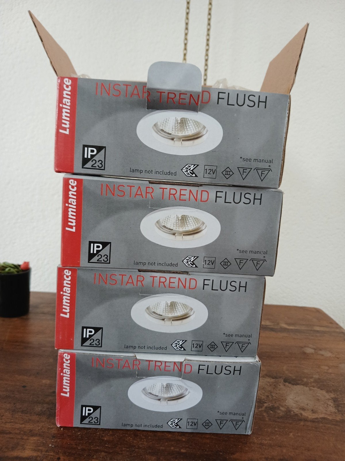 4x Instar Trend Flush inbouwspots - Nieuw in doos, Minder dan 30 watt, Overige typen, Nieuw, Overige fittingen