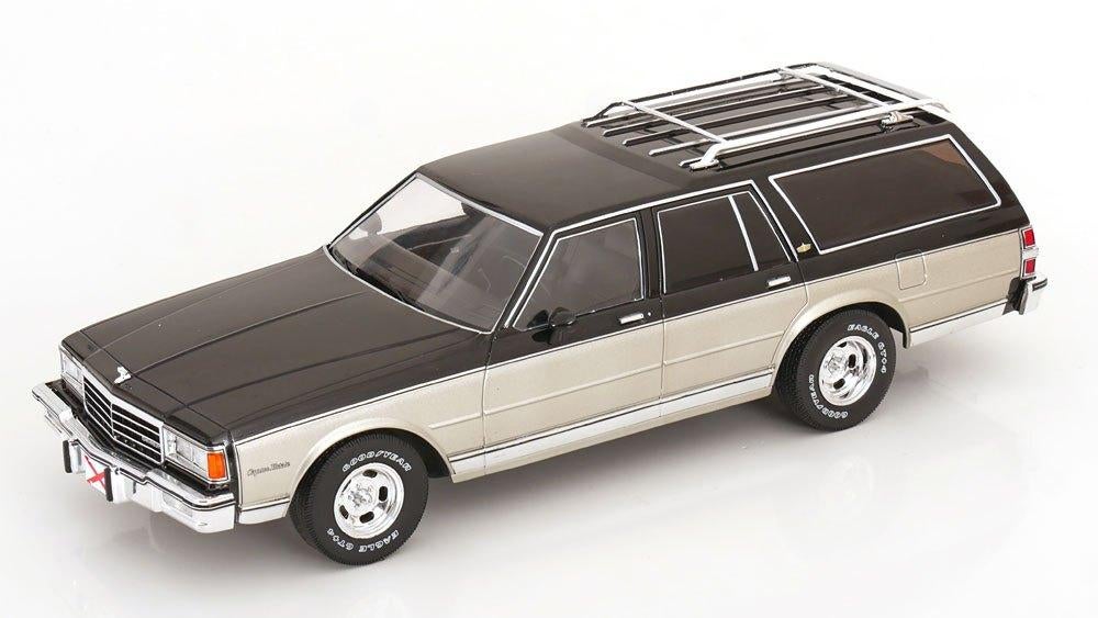 Chevrolet Caprice Estate 1985 Zilver / Zwart 1-18 MCG Models, Overige merken, Tschuiten@hotmail.com, Duitsland, Auto