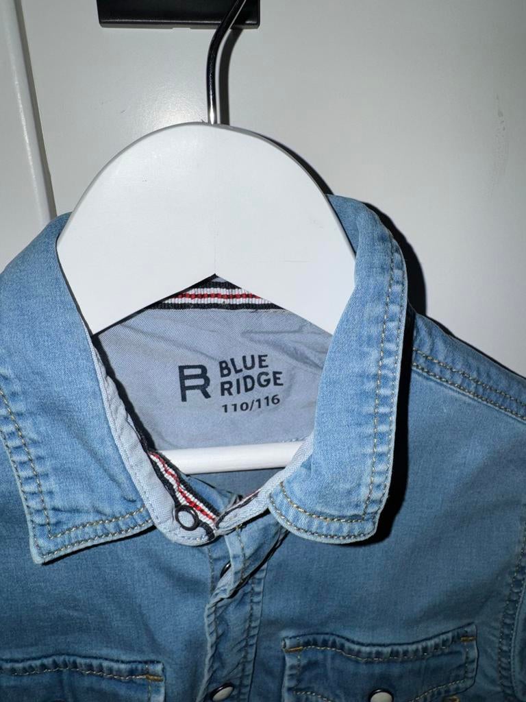 Blue Ridge spijkerblouse jongen maat 110/116 - Nieuwstaat, Ophalen of Verzenden, Zo goed als nieuw, Jongen, Overhemd of Blouse