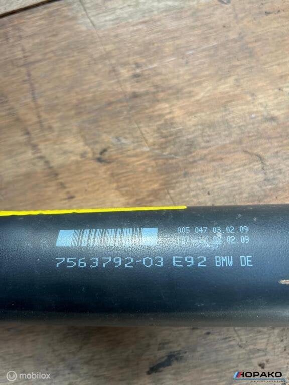 Cardanas BMW 3 serie E90 E91 E92 E93 335D  7563792, Auto-onderdelen, Gebruikt, Einsteinlaan 5 rijswijk, Bmw, Ophalen of Verzenden