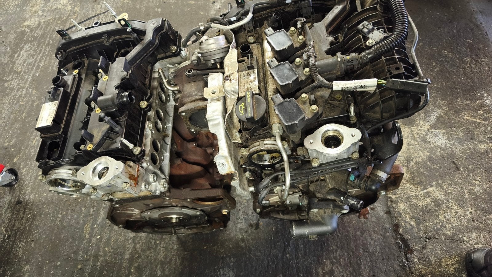 2x Ford 1.0 Ecoboost M1DA inruil motor defect, Ophalen, Gebruikt, Ford
