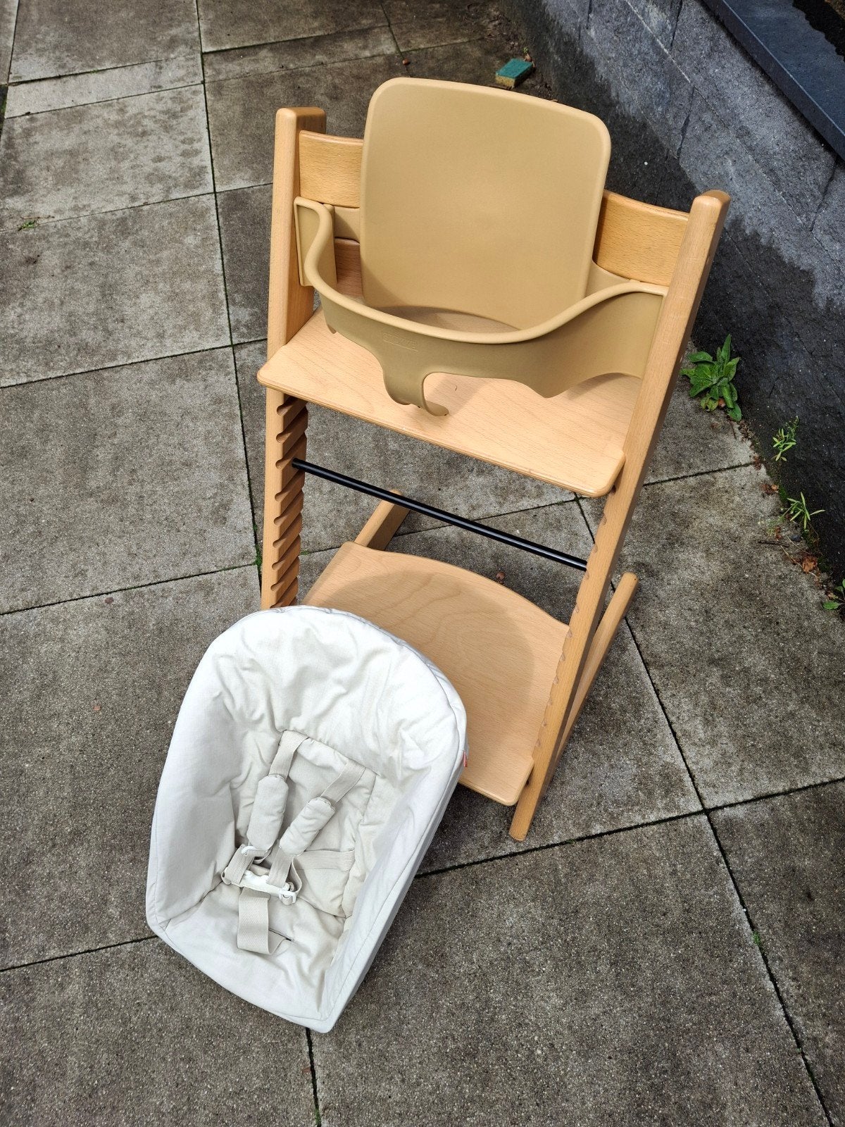 Stokke Tripp Trapp kinderstoel, met newbornset en babyset, Ophalen, Meegroeistoel