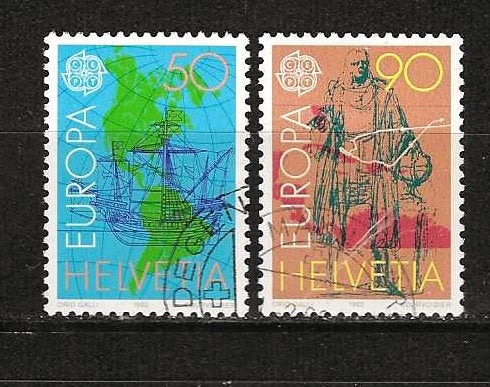 Zwitserland 1468-1469, Postzegels en Munten, Postzegels | Europa | Zwitserland, Ophalen of Verzenden, Gestempeld